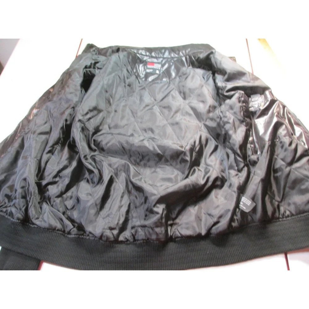 SOUTHPOLE Bomber Jacket Men XL Black Retro Y2K Pockets Embroidered Logo Vintage